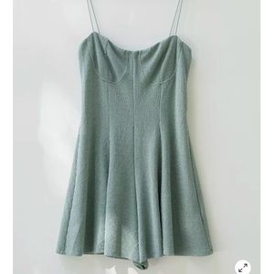 Green sparkle romper